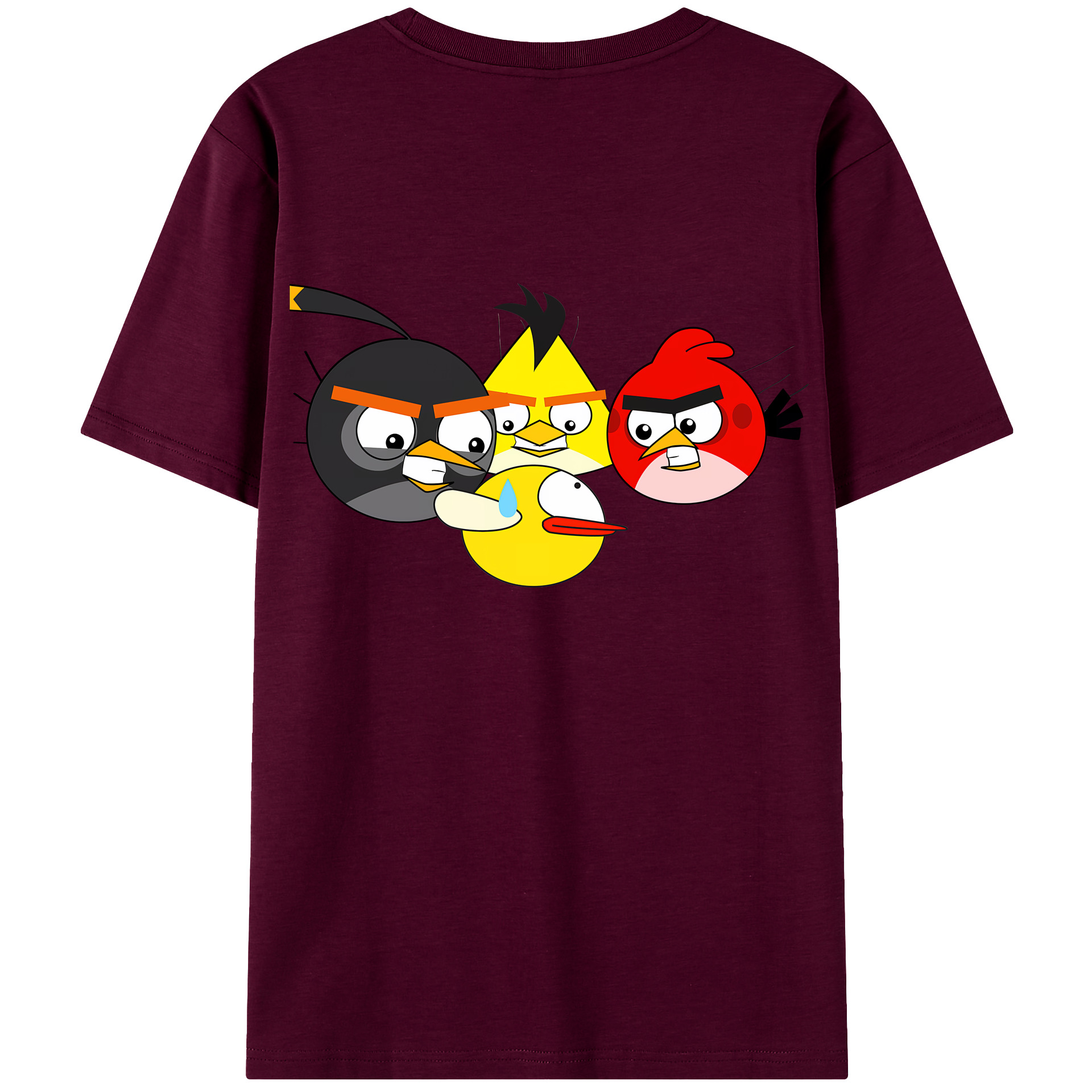 （画像用） Angry Birds アングリーバード レディース半袖Tシャツ(バックプリント)